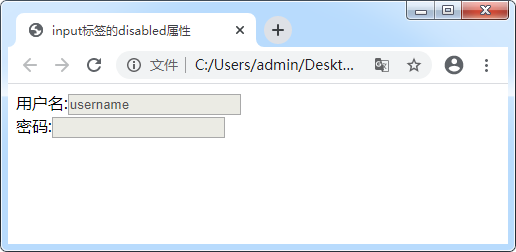 disabled属性