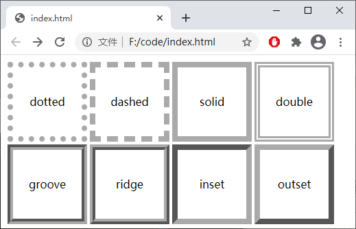 outline-style 属性演示