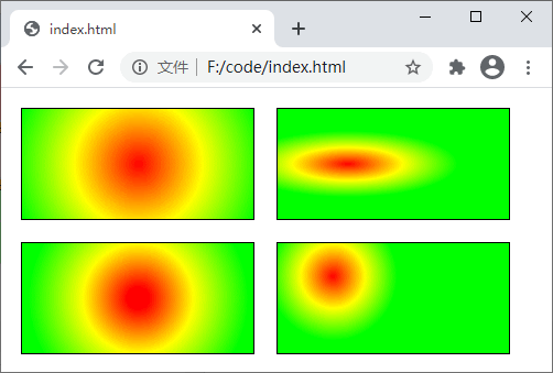 radial-gradient() 函数演示