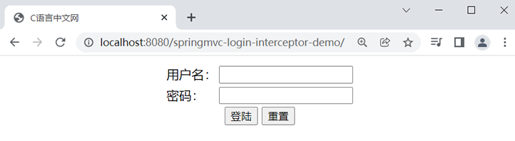 spring mvc 拦截器案例 返回登录页